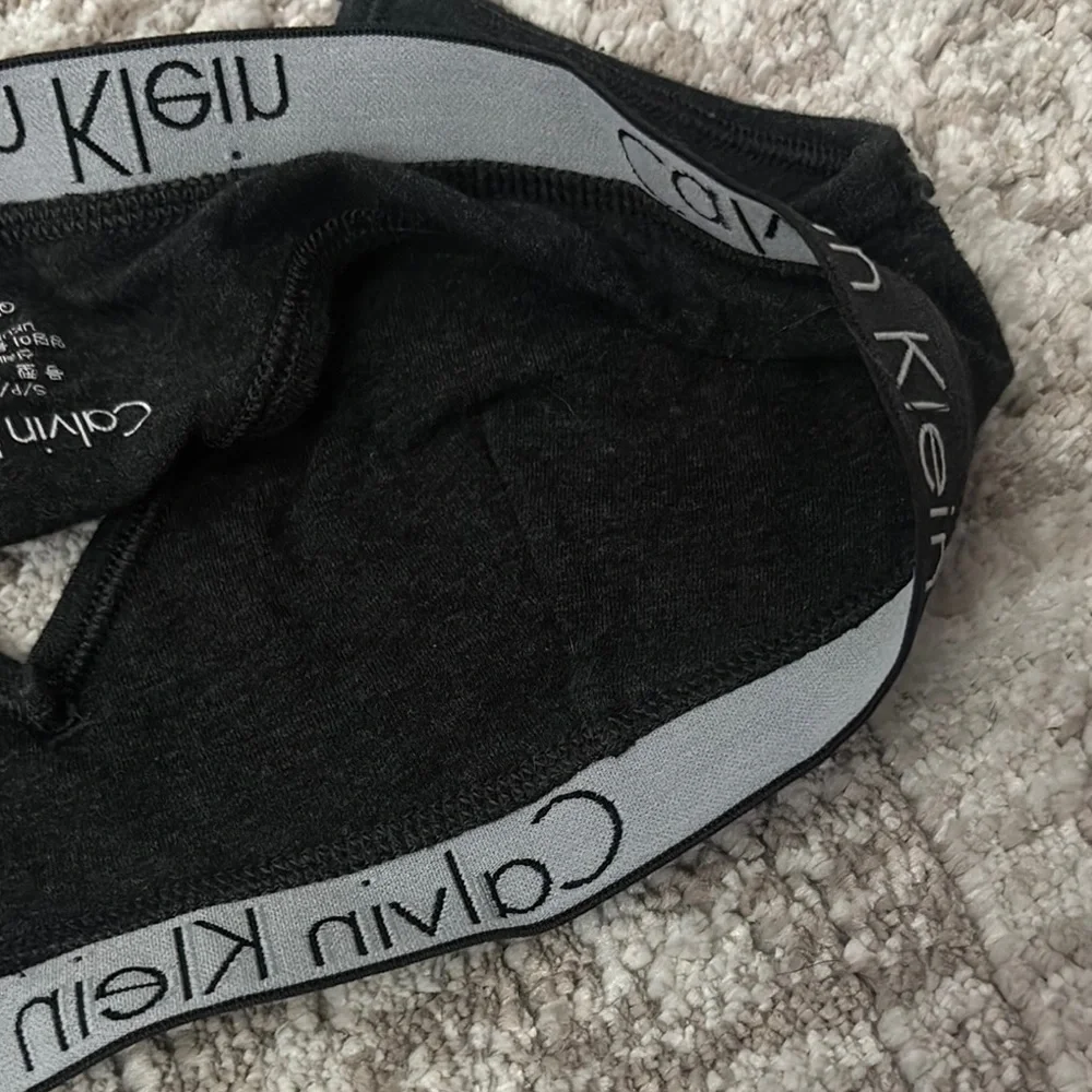 Calvin Klein DARK HEATHER GRAY Bralette - Picture 9 of 9